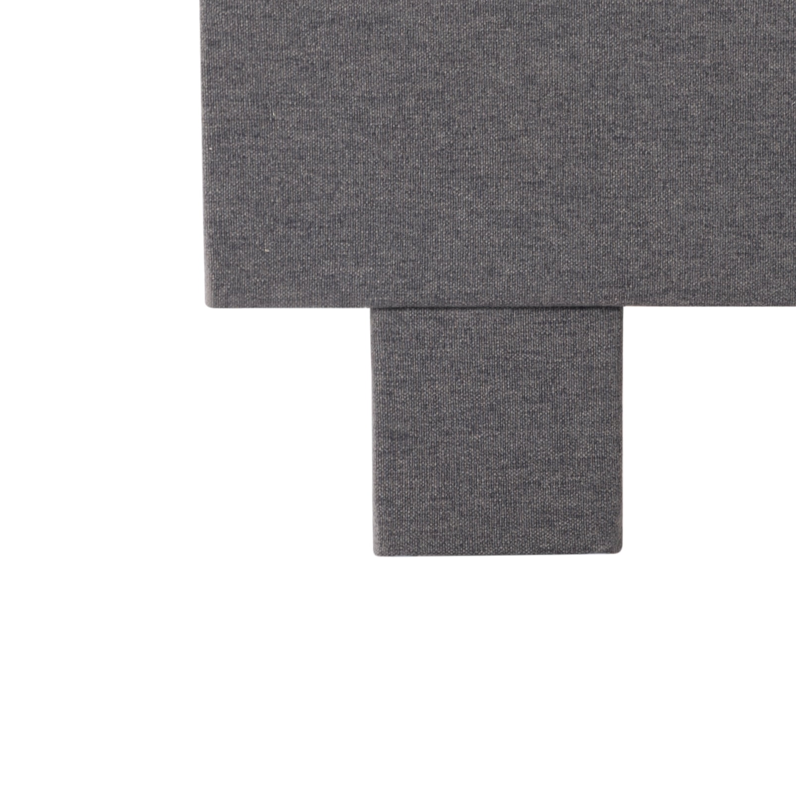 BSHTI Full Bed Frame with Adjustable Headboard, Linen Upholstered Platform Bed Frame with Wooden Slats Support, No Box Spring Needed for Bedroom, Guest Room, Apartment, Dark Grey