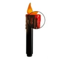 thumbnail image 3 of Black Hanging Candles w/ Orange Flickering LED Bulb - 4 Count - 7 inches, 3 of 4