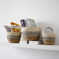 thumbnail image 4 of Straw Woven Storage Basket Plant Potted Planter Crafts Yard Laundry Baskets Wicker Rattan Plant Potted, 4 of 12