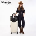 thumbnail image 6 of Wrangler Duffel Bag for Women Large Travel Weekender Bag Floral Flower Design, Black-Yellow, 6 of 6