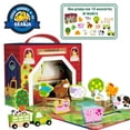 thumbnail image 1 of Granja de juguete para niños con animales de madera | Magicamente | 17 Piezas, 1 of 5