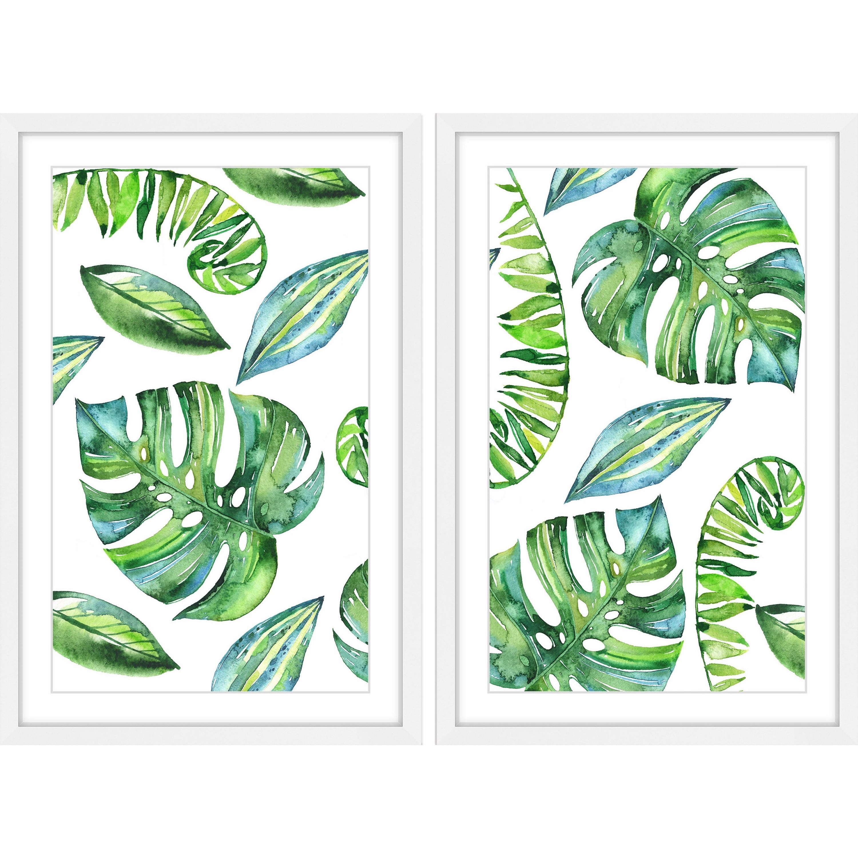 Leaves in Motion Diptych