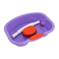 thumbnail image 1 of Bañera de lavado de cabello enjuague Tazón de limpieza para el cabello bandeja de lavado portátil bandeja para lavado para sala de estar de noche Púrpura, 1 of 8
