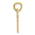 thumbnail image 2 of 14k N Key Charm in 14k Yellow Gold, 2 of 3