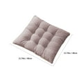 thumbnail image 3 of Cushion Chair Cushion Thickened Seat Cushion Student Stool Office Cushion Classroom Buttocks Cushion Seat Cushions for Kitchen, Dining Room, Office, Patio Chairs, 15.7x15.7 in, 3 of 9