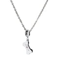 thumbnail image 4 of Charm para Pulsera LuckyLy, Dije de Hueso de Perro, Acero Inoxidable y Zirconia Cúbica, Modelo Fetch plateado UNITALLA, 4 of 8