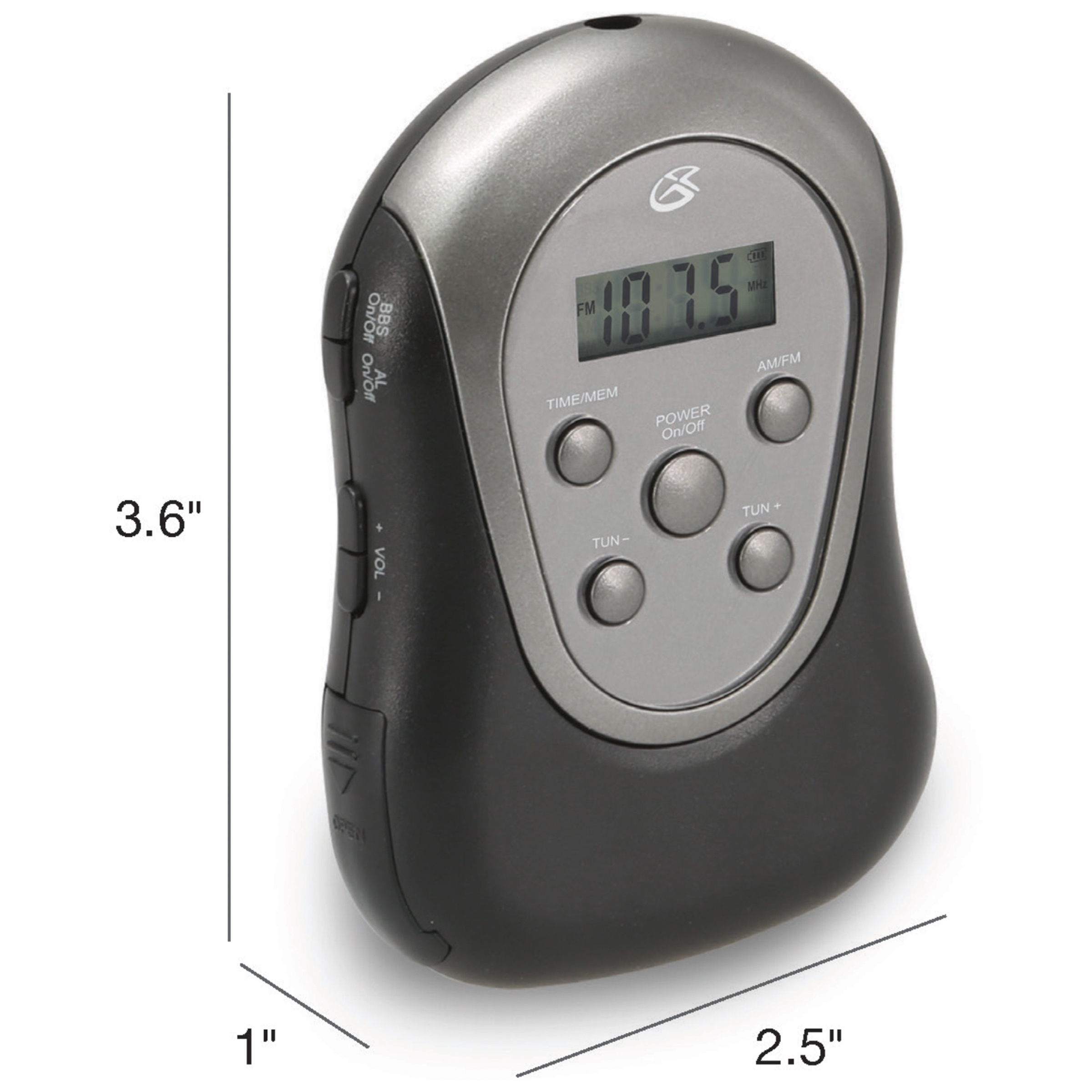 GPX Digital AM/FM Armband Radio, Black photo 5