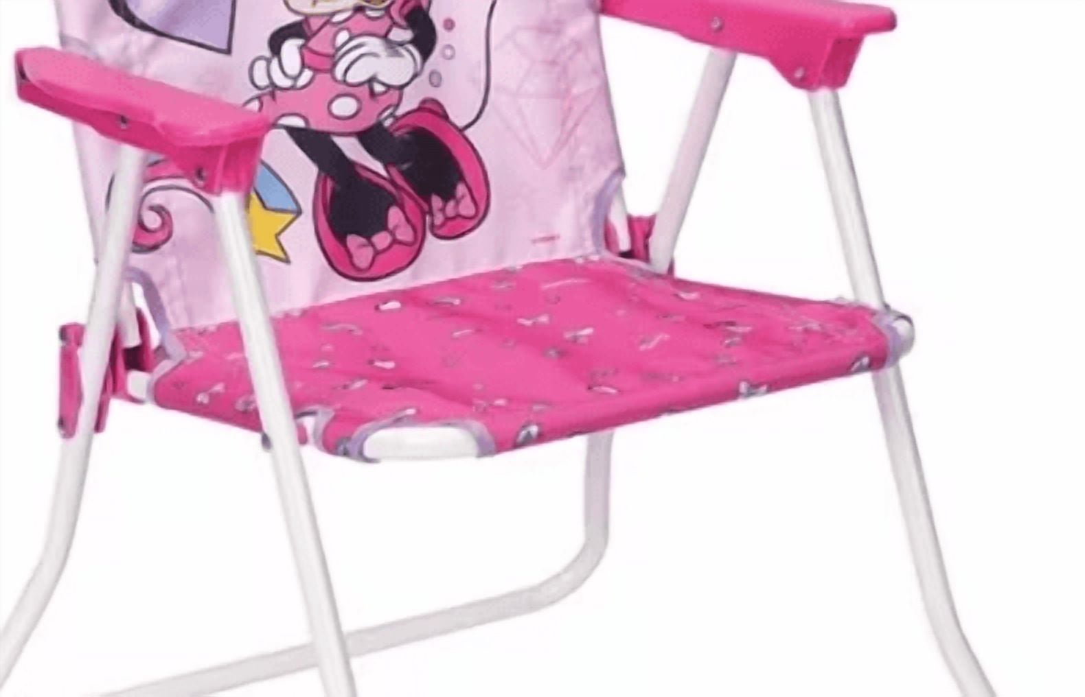 Adorable Minnie Mouse patio chair, perfect size and fun design for little ones