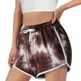 thumbnail image 4 of Gubotare Womens Summer Shorts Women's Comfort Tailored Stretch Cotton Solid and Novelty Short,Coffee L, 4 of 5