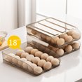 thumbnail image 2 of Sywqhk Caja de almacenamiento de huevos para el hogar, cajón, soporte para bandeja de huevos para refrigerador fresco (B) Sywqhk Para estrenar, 2 of 8