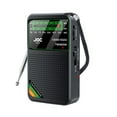 thumbnail image 1 of EASTIN Portable AM FM Shortwave Radio Battery Operated Small Great Reception Radio with Good sound Earphone Jack for Gift Elder Home Child, 1 of 9