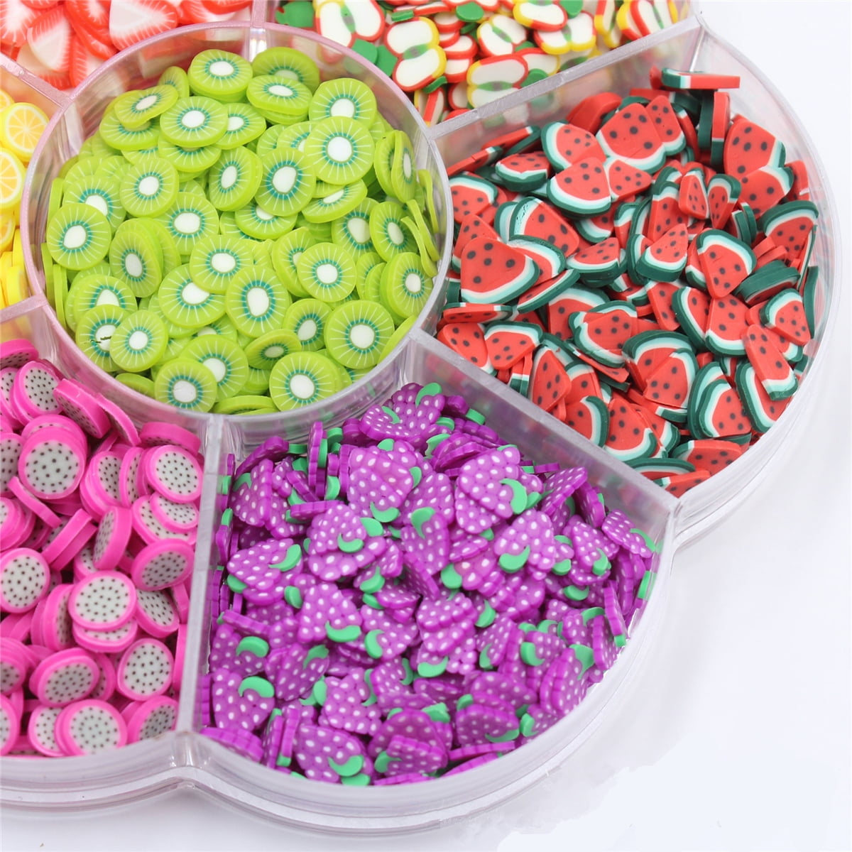  TCOTBE 2000 Pcs Fruit Polymer Slices,Fruit Slime Supplies  Charms Slime Acessories Slime Add ins Polymer Clay DIY Nail Art,Charms Slime  Making Kit Decoration Arts Crafts : Arts, Crafts & Sewing