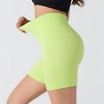 thumbnail image 2 of Women's High Waisted Ribbed Seamless Biker Shorts Tummy Control Stretch Workout Shorts, 2 of 4