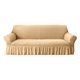 thumbnail image 3 of Yhmxh Funda elástica antideslizante para sofá, lavable, para sofá cama, fácil de colocar, con borde elástico y faldón, reutilizable y a prueba de polvo para sofás de 1 a 4 plazas., 3 of 6