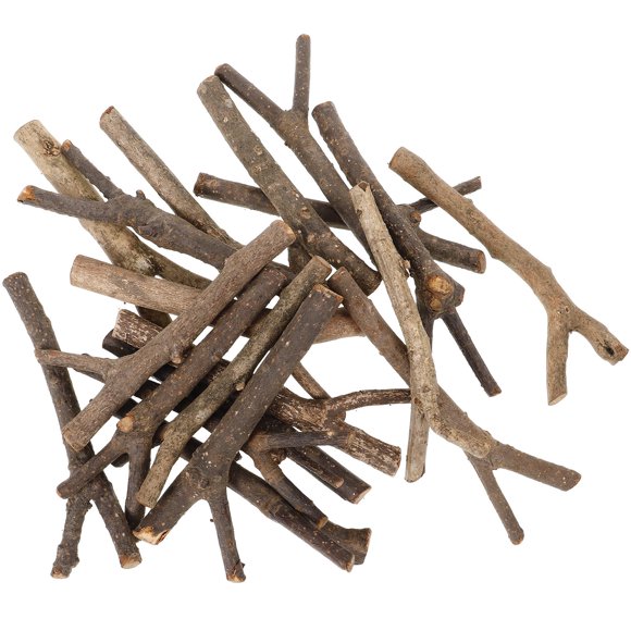 OULII 20 Pcs Brindilles pour Artisanat Pièces en Bois Irrégulières pour Artisanat Artisans Arts Créatifs