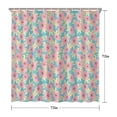 thumbnail image 5 of Pioneer Flower Floral Print Pattern Shower Curtain 72"x72" ,Bathroom Decorative Shower Curtains Set with 12 Hooks,Modern Waterproof Washable Shower Curtain, 5 of 6