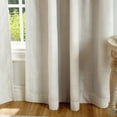 thumbnail image 5 of Martha Stewart Bedford Woven Plaid Curtain Panel Pair, Cloud, Back Tab, Blackout, Indoor, Lined, Adult, 2 Piece Set, 50" x 95", 5 of 5