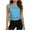 Light Blue Tops, variant on Htigea Workout Yoga Tank Tops for Women Sleeveless Side Tie Cropped Tanks Breathable Summer Athletic Shirts Black Free Size