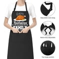 thumbnail image 4 of Holiday Aprons for Men Women, Thanksgiving Halloween Fall Aprons Gifts, Festival Matching Apron with 2 Pockets, 4 of 6