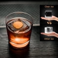 thumbnail image 2 of Bandeja para cubitos de hielo TINANA Upgrade, cristal transparente, 2 pulgadas, 8 pulgadas, color negro, 2 of 6