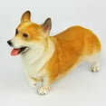 thumbnail image 3 of Shulemin Lifelike Corgi Dog Animal Model PVC Solid Figurine Desktop Ornament Kids Toy,Yellow, 3 of 8