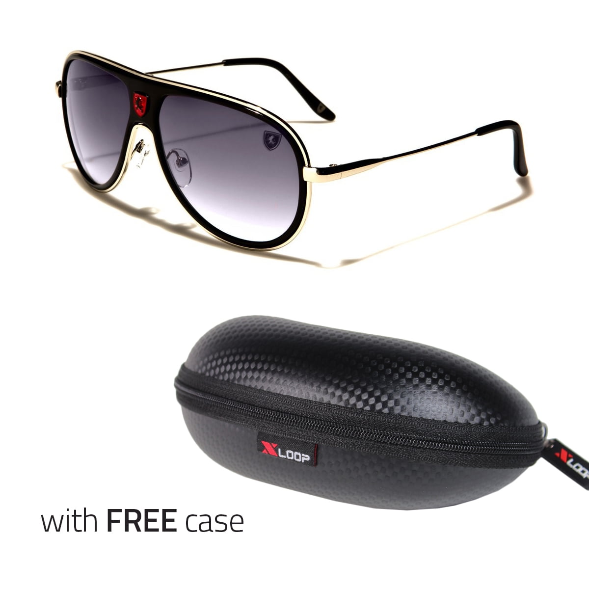80s Classic Retro Mens Fashion Metal Aviator/'s Vintage Designer Sunglasses Black