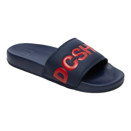 

DC Men s Slides - Navy/Red - 7