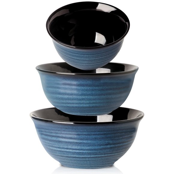 Juego de cerámica para servir Mixing Bowls Hasense, 2,1/1,5/1,0 L, azul
