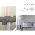 thumbnail image 4 of Unique Bargains Pillowcases 2 Pack 100% Cotton Body Pillow Covers Dark Gray 20" x 60", 4 of 8