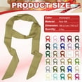 thumbnail image 2 of Uxcell Solid Long Neckerchief, Stylish Ribbon Scarf Pure Skinny Scarf Necktie Champagne, 2 of 7