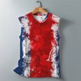 thumbnail image 4 of Alkepwun American Flag Tank Tops for Women Star Stripe Graphic Tees 4th of July High Neck Vest Patriotic Shirt, 4 of 6
