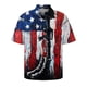thumbnail image 3 of Nuevas camisas para hombre con bandera estadounidense en 3D, camisas casuales estampadas de manga corta para mujer, camisas hawaianas con botones, ropa de playa, 3 of 5