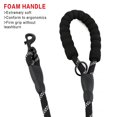 thumbnail image 4 of PLUTUS PET Double Handle Rope Dog Leash 6ft Long, Padded Traffic Handle, Heavy Duty and Reflective, Training Leash for Medium Large Dogs, Black, 4 of 6