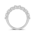 thumbnail image 2 of TimeLe$$ Classics Lab Grown Nine Stone Diamond Anniversary Bands and Wedding Rings For Women in 14K White Gold - 3 CTW (Ring Size: 5.5), 2 of 7