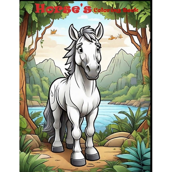 Horse's Coloring Book, (Paperback)