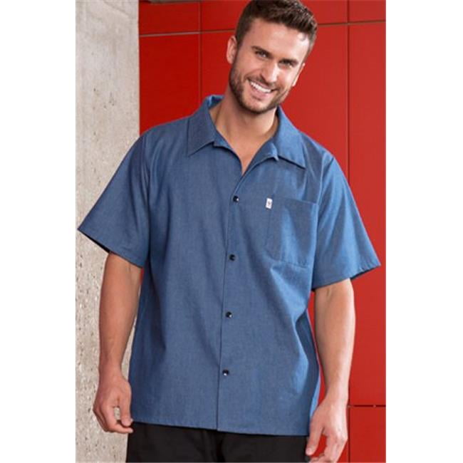 Vtex 0920C1708 100 Percent Cotton Denim Utility Shirt, 4X Large