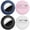 Dark Blue + Pink + Black + White, variant on SENHAWK 4 Pack Hidden AirTag Holder with Invisible Pin, IPX8 Waterproof Silicone Case, Compatible with Apple AirTag, GPS Tracker Cover for Kids Elderly Clothing Luggage