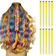 thumbnail image 1 of Colored Hair Extensions, Multi-Colors Party Highlights Clip In Synthetic Hair, Catch The Hair, 1 of 2