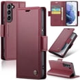thumbnail image 1 of CaseMe Funda de Cuero para Samsung Galaxy S21+ 5G con Bloqueo RFID, para Samsung Galaxy S21+ Funda para Mujer y Hombre, Tarjetero con Cierre Magnético, Funda Tipo Folio para Samsung Galaxy S21+ 5G, 1 of 12