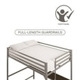 thumbnail image 5 of DHP Miles Metal Full Loft Bed with Desk, Silver, 5 of 10