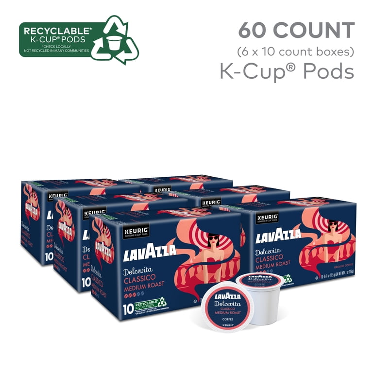 Lavazza, Dolcevita Classico Keurig K-Cup® Pods, 60 pods - Walmart.com