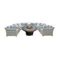 thumbnail image 2 of TK Classics Fairmont All-Weather Wicker 8 Piece Tempe Fire Pit Conversation Set, 2 of 2