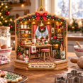 Wooden Ornament Christmas Baking Nook Tree Hanging for Cookie Bakers ...
