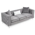 thumbnail image 5 of Glory Furniture Paige Velvet Sofa in Gray, 5 of 6