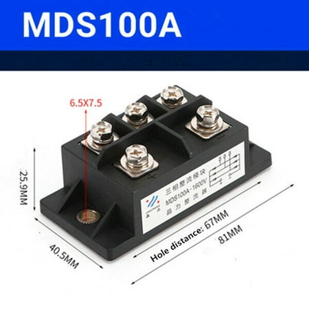 

1Pc MDS20A-300A/500A/800A/1000A/1200A 1600V Three Phase Rectifier Bridge Stack
