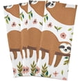 thumbnail image 2 of Coolnut Sloth Kitchen Dish Towel Set of 6, Soft Absorbent Drying Dishcloths Dish Towels with Hanging Loop for Kitchen Bathroom Bar Home Decor, 28 x 18 Inch Washcloth Gift, 2 of 7