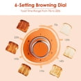 thumbnail image 3 of Tostadora Roter Mond de 2 rebanadas retro de acero inoxidable naranja, 3 of 8