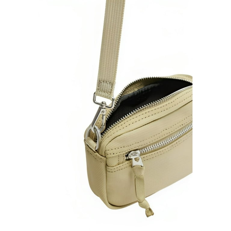 Zara Textured Mini Crossbody Bag for Men with Adjustable