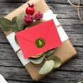 thumbnail image 5 of 1pc Christmas Theme Wax Seal Stamp Set Golden Plated Sealing Wax Stamp Solid Brass Head with Retro Wood Handle for Envelopes Invitations Gift Card Pine Tree 83x22mm Head: 7.5mm Stamps: 25x14.5mm, 5 of 7