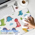 thumbnail image 4 of Long Mouse Pads for Desk,White Dinosaurs Clouds Leaves Pattern Desk Mats on Top Of Desks, Desk Mouse Pad Extra Large with 3mm Non-Slip Base and Stitched Edge for Gaming,Office,Work,Home 31.5"x11.8", 4 of 6